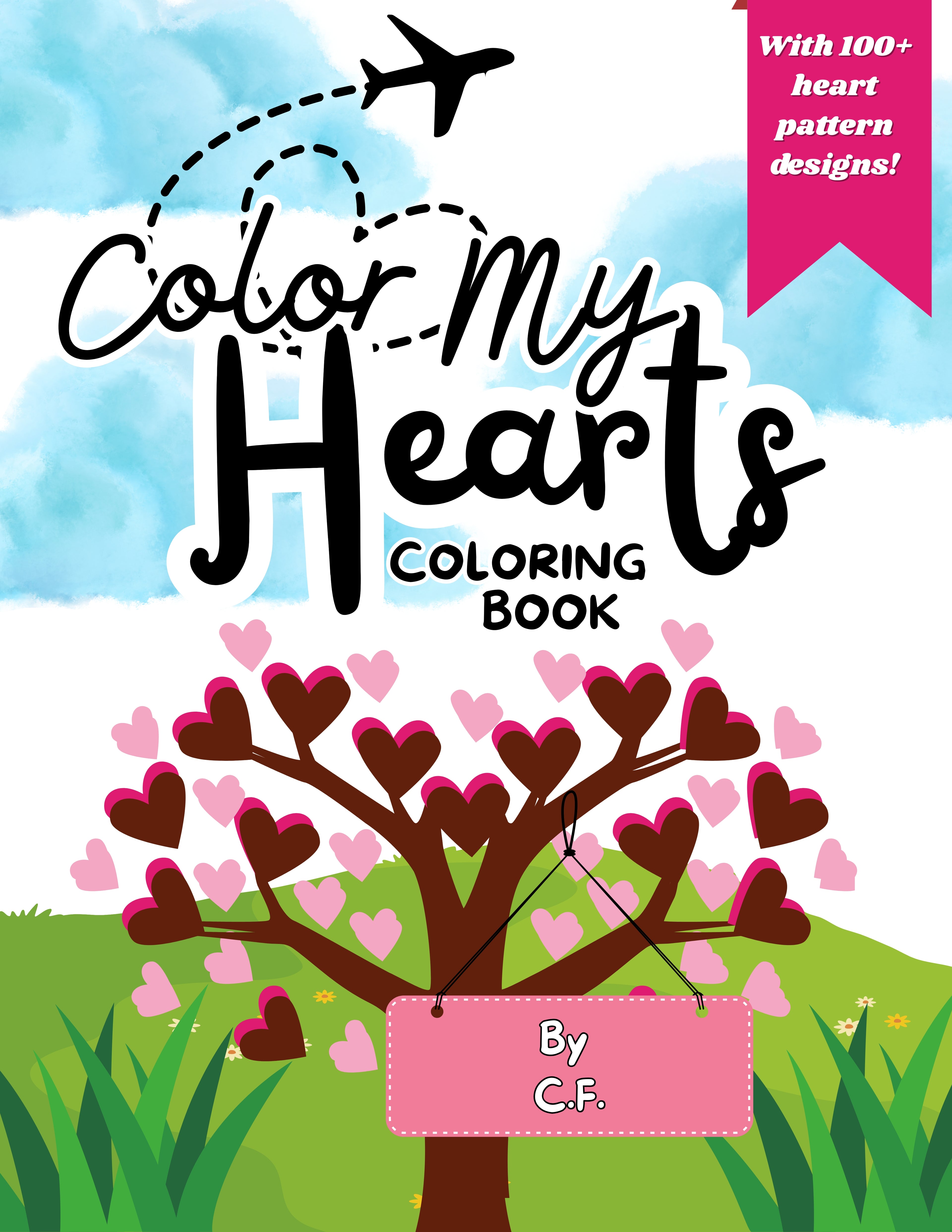 Color My Hearts Coloring Book cover