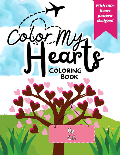 Color My Hearts Coloring Book cover